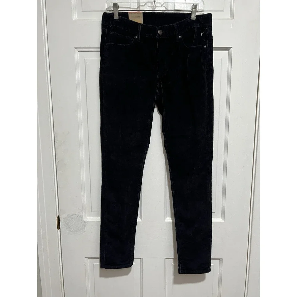 NEW Women's Black 711 Skinny Corduroy Pants Size‎ 30x30